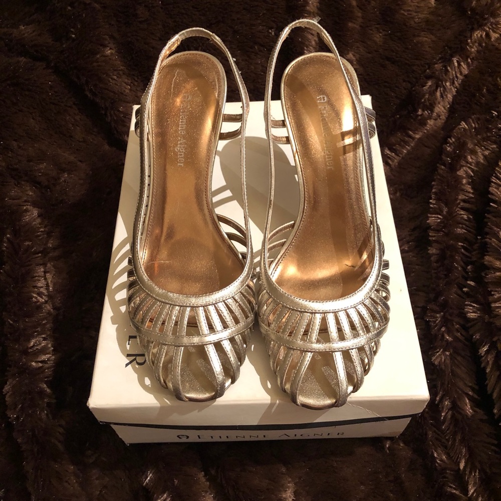 Etienne Aigner Leather High Heel